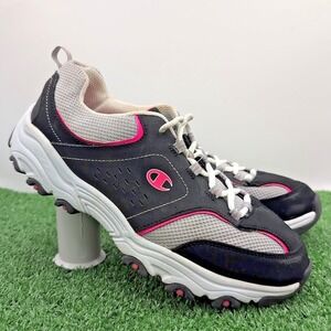Champion Memory Foam Women's Size‎ 11 W Wide Black White Daily Walking Sneakers